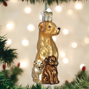 Old World Christmas - Mama and Pups Ornament