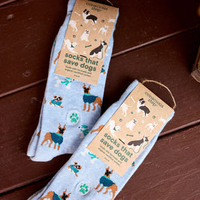 Conscious Step - Socks that Save Dogs (Blue Dogs)