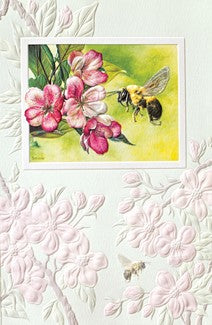 Card Apple Blossom Bee B'day