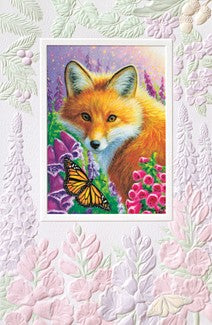 Card A Fox in Foxglove B'Day