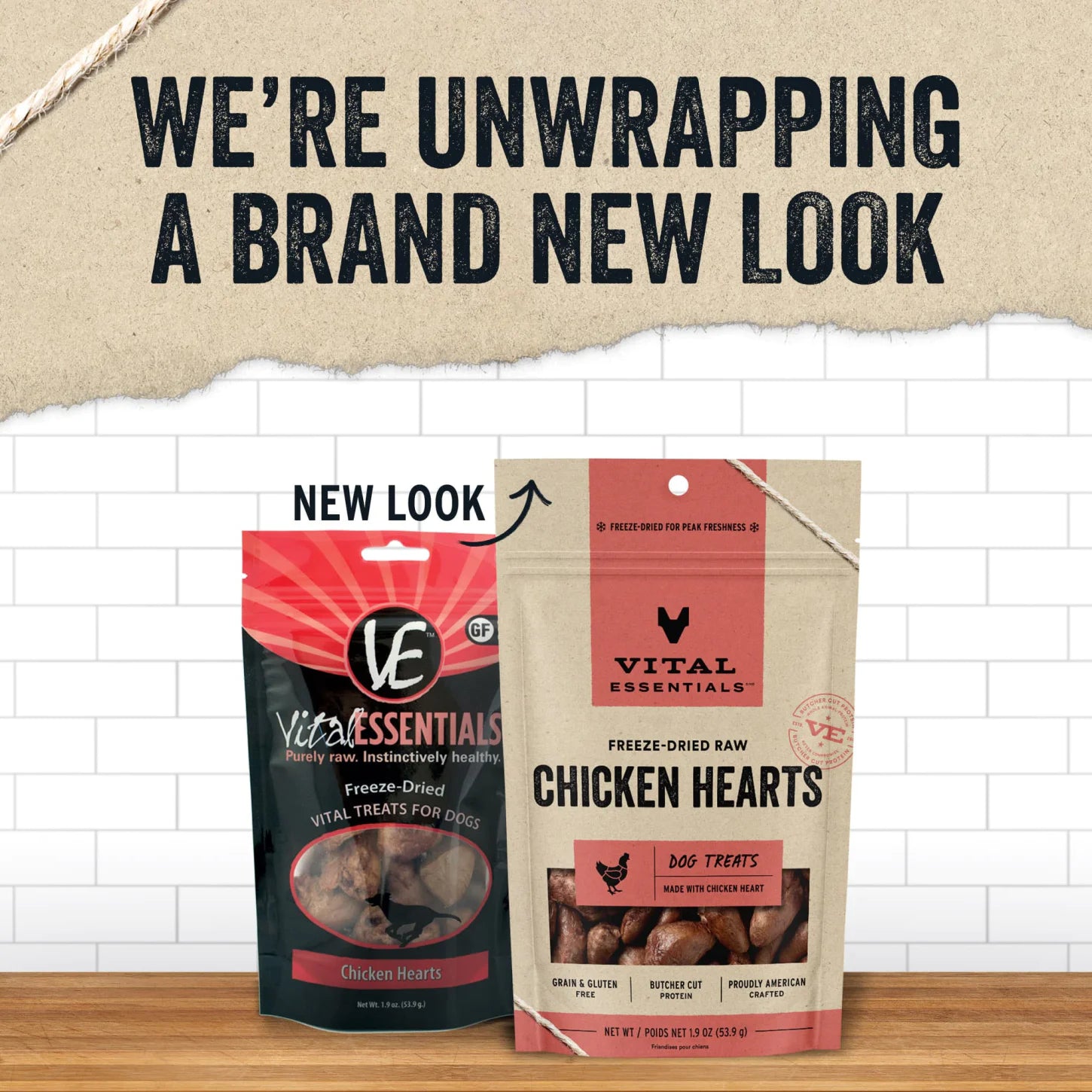 Vital Essentials Chicken Hearts Freeze Dried Raw Dog Treats