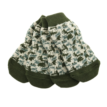 Doggie Design - Non-Skid Dog Socks Green Camo