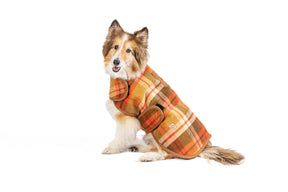Chilly Dog - Dog Blanket Coat Rust Plaid