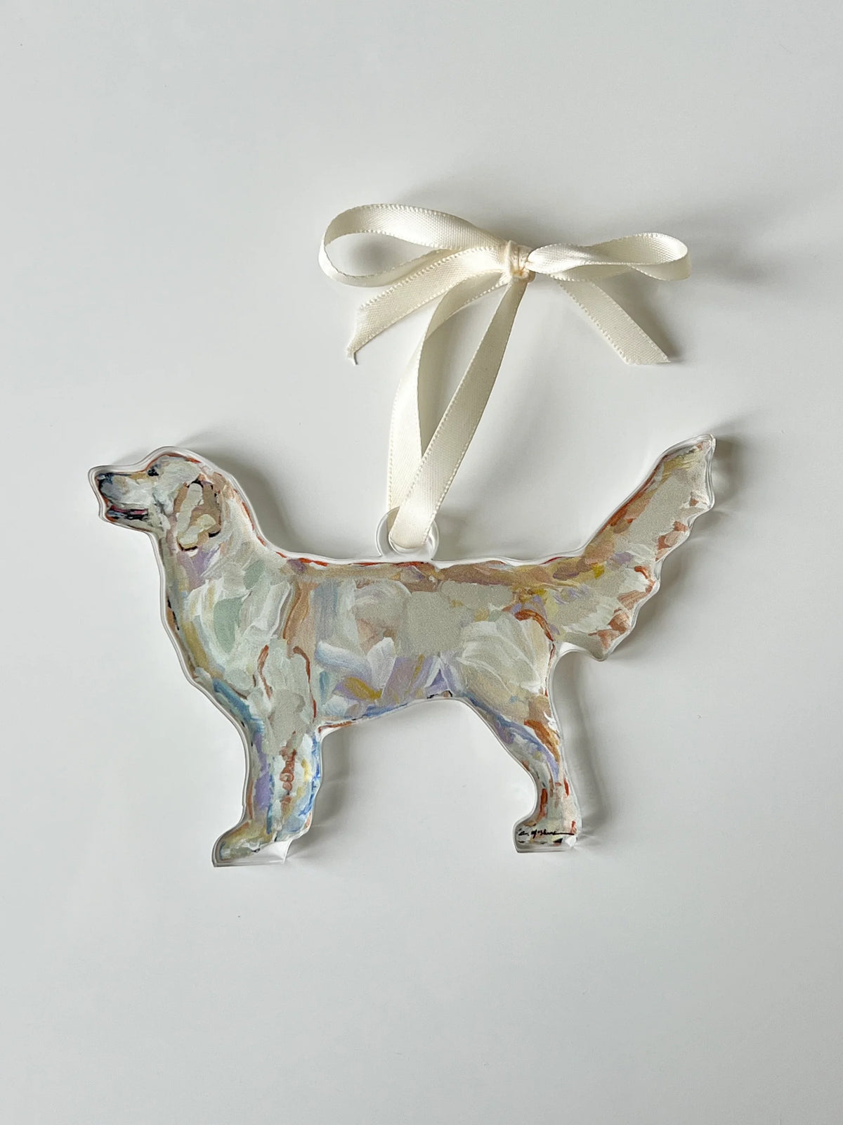 Chelsea McShane Art - Ornament Golden Retreiver