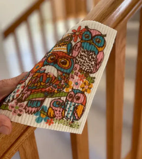 Wet-it! - Owl Family Swedish Cloth