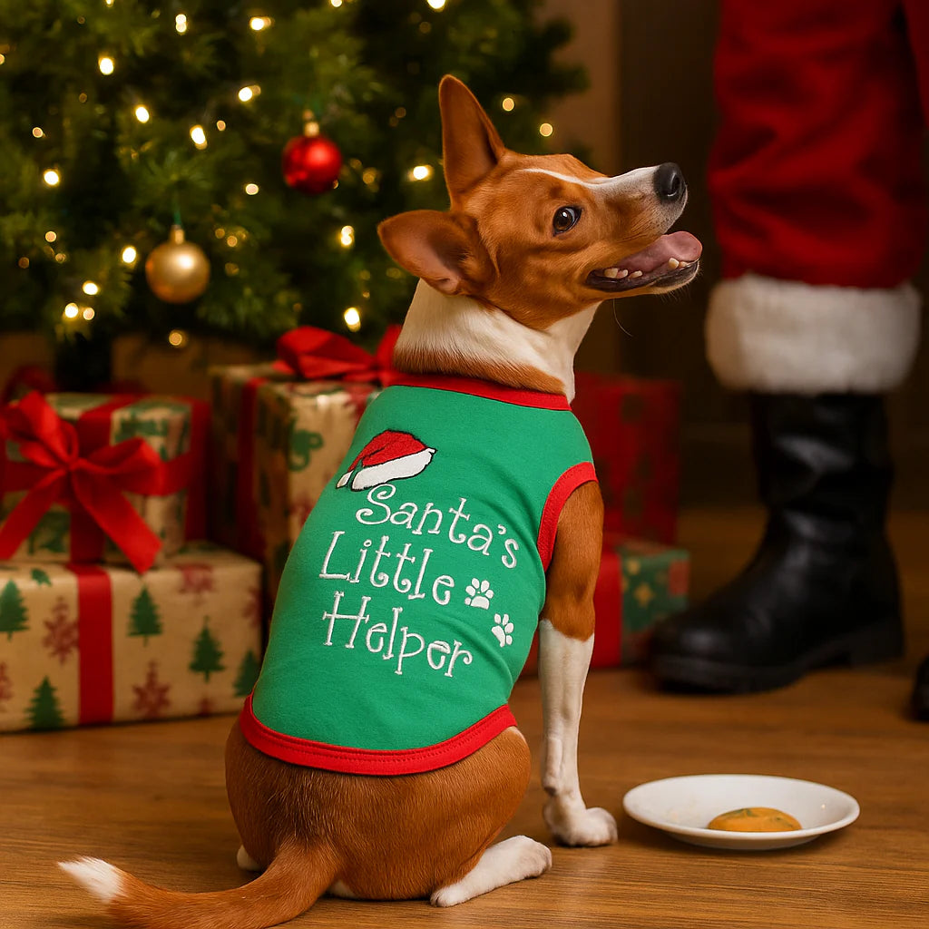 Parisian Pet - Dog T-Shirt "Santa's Little Helper"