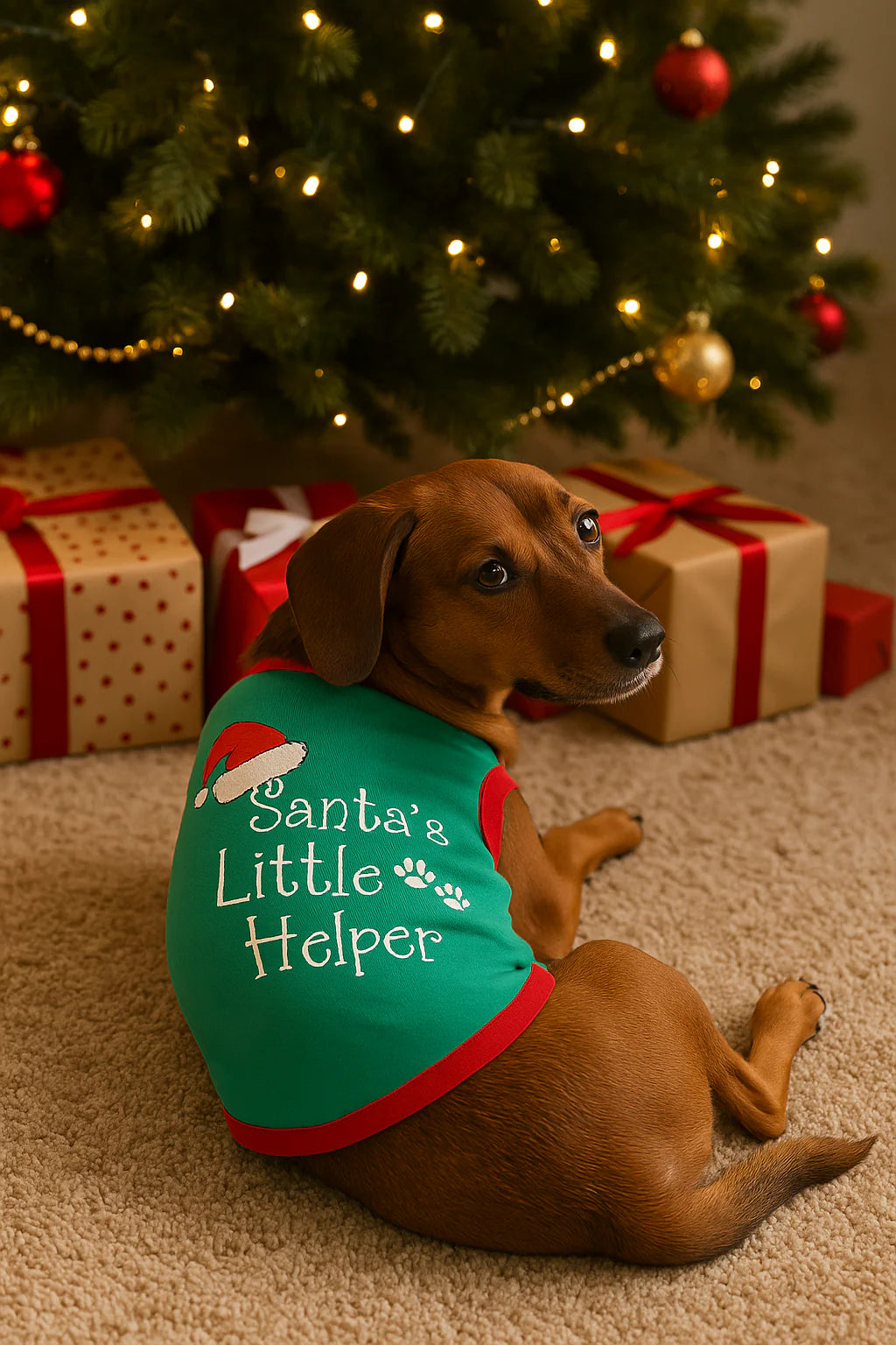 Parisian Pet - Dog T-Shirt "Santa's Little Helper"