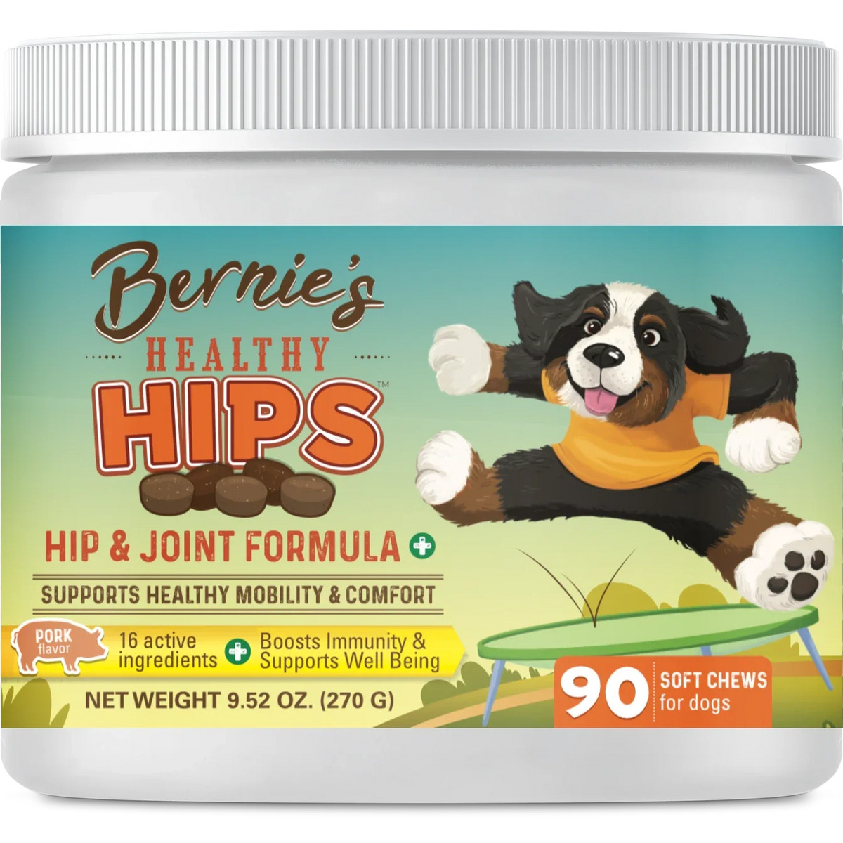 Bernie's Perfect Poop - Bernie's Healthy Hips - 90 count