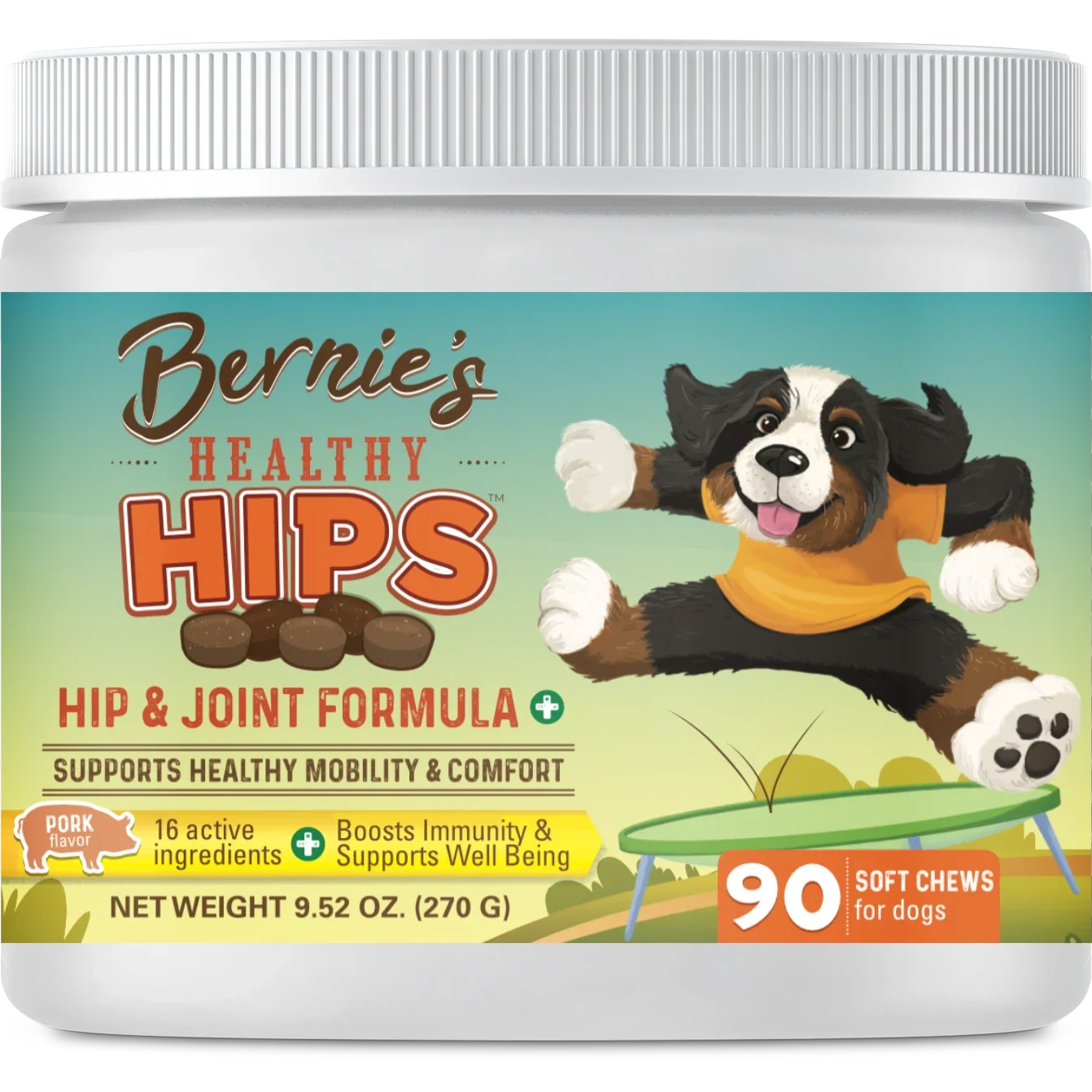 Bernie's Perfect Poop - Bernie's Healthy Hips - 90 count