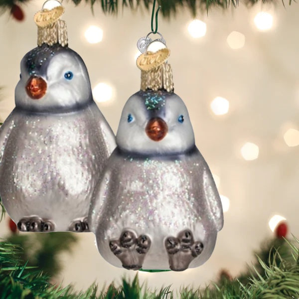 Old World Christmas - Penguin Chicks Ornament