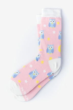 Wild Attire Alynn Socks Owl Night Long Women's