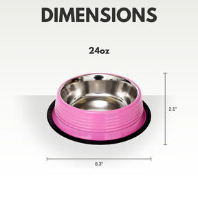 Jojo Modern Pets - Eco-Friendly Non Skid Ribbed Pet Bowl