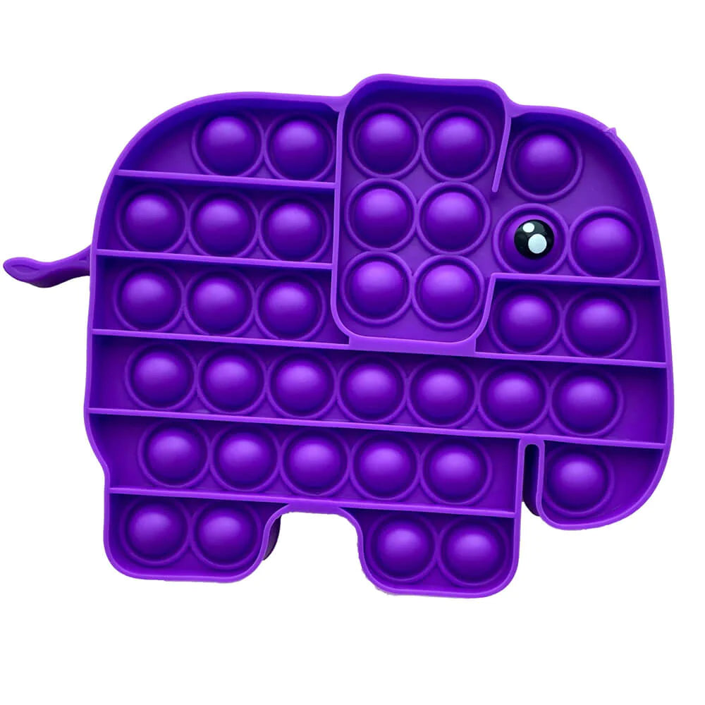 Purple Elephant Popper Toy