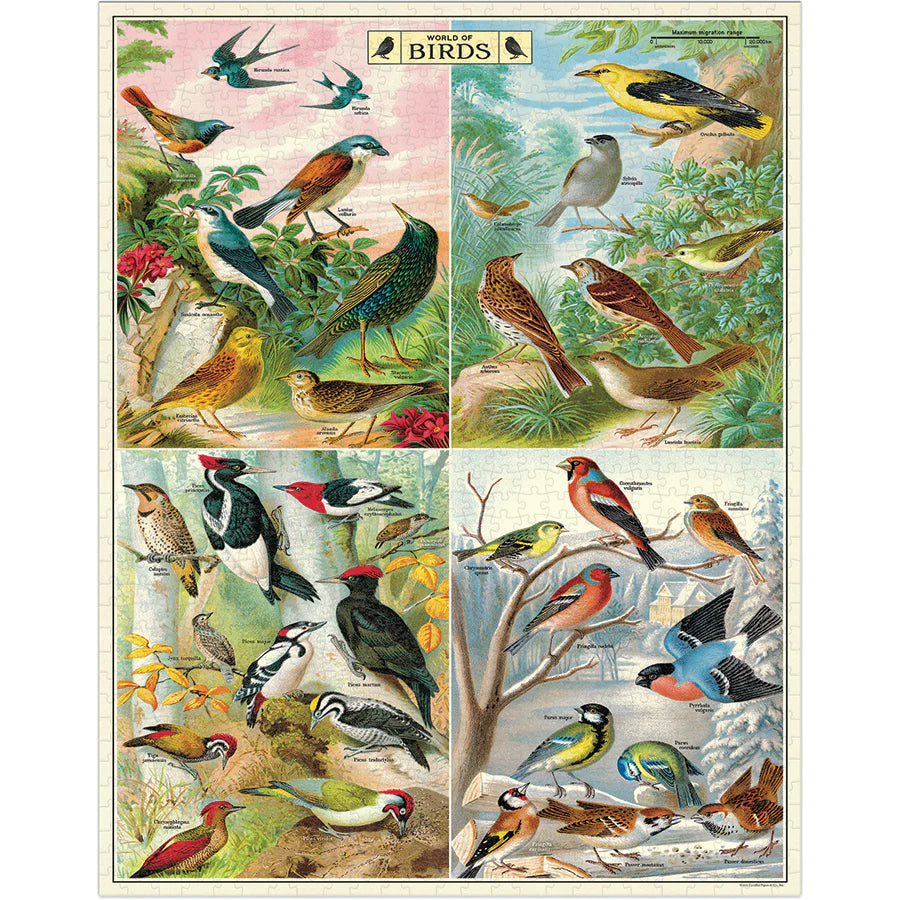Cavallini Papers & Co - Puzzle World Of Birds