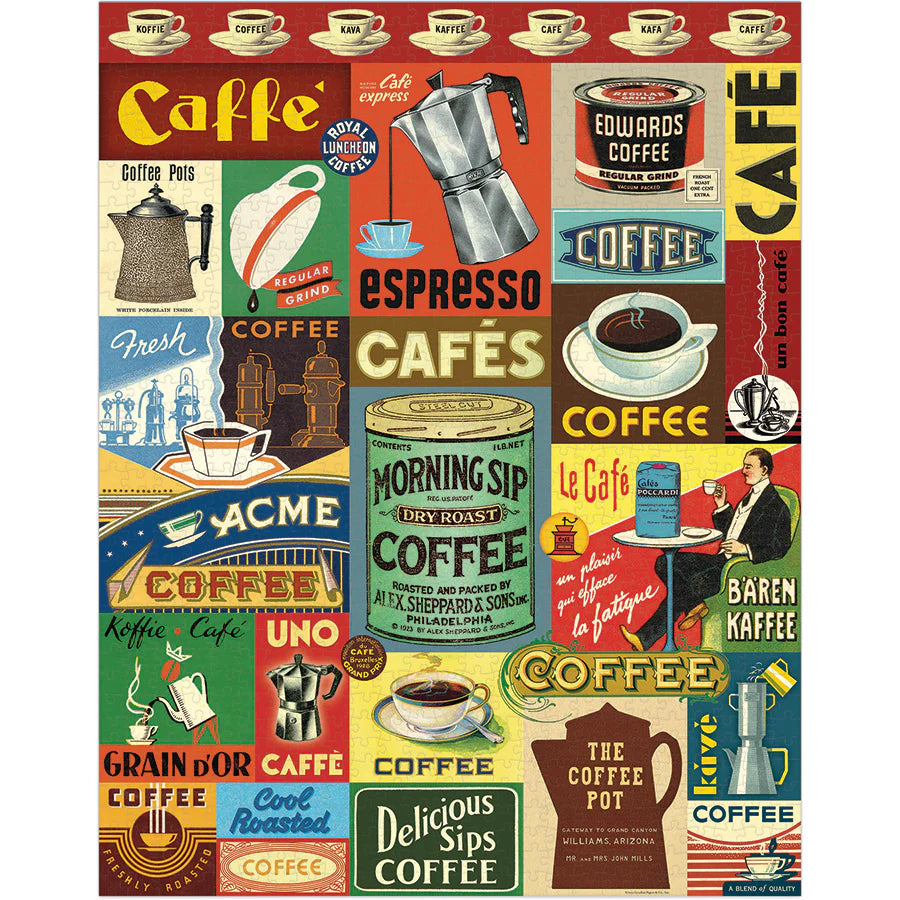 Cavallini Papers & Co - Puzzle Coffee