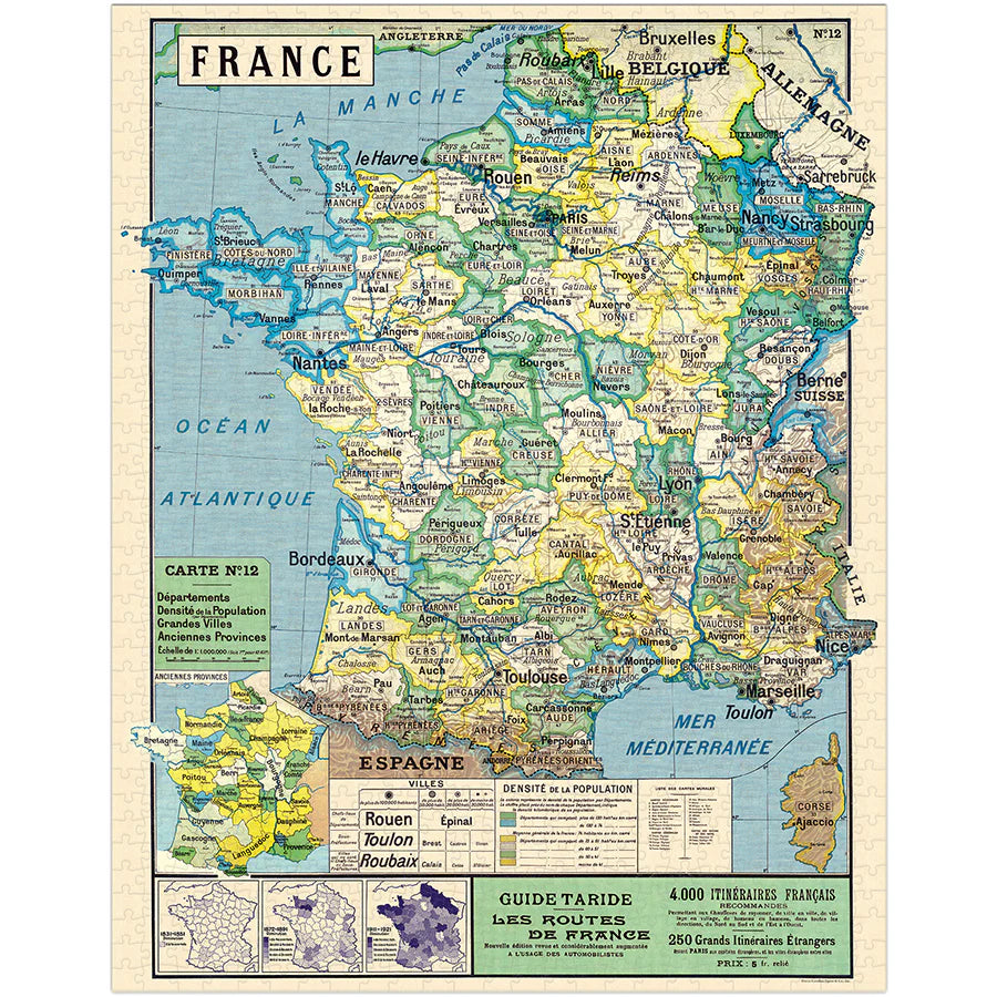 Cavallini Papers & Co - Puzzle Map Of France