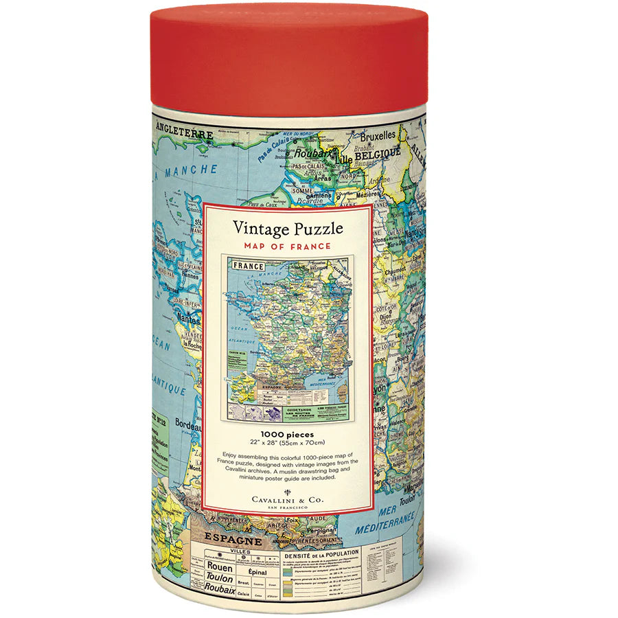 Cavallini Papers & Co - Puzzle Map Of France