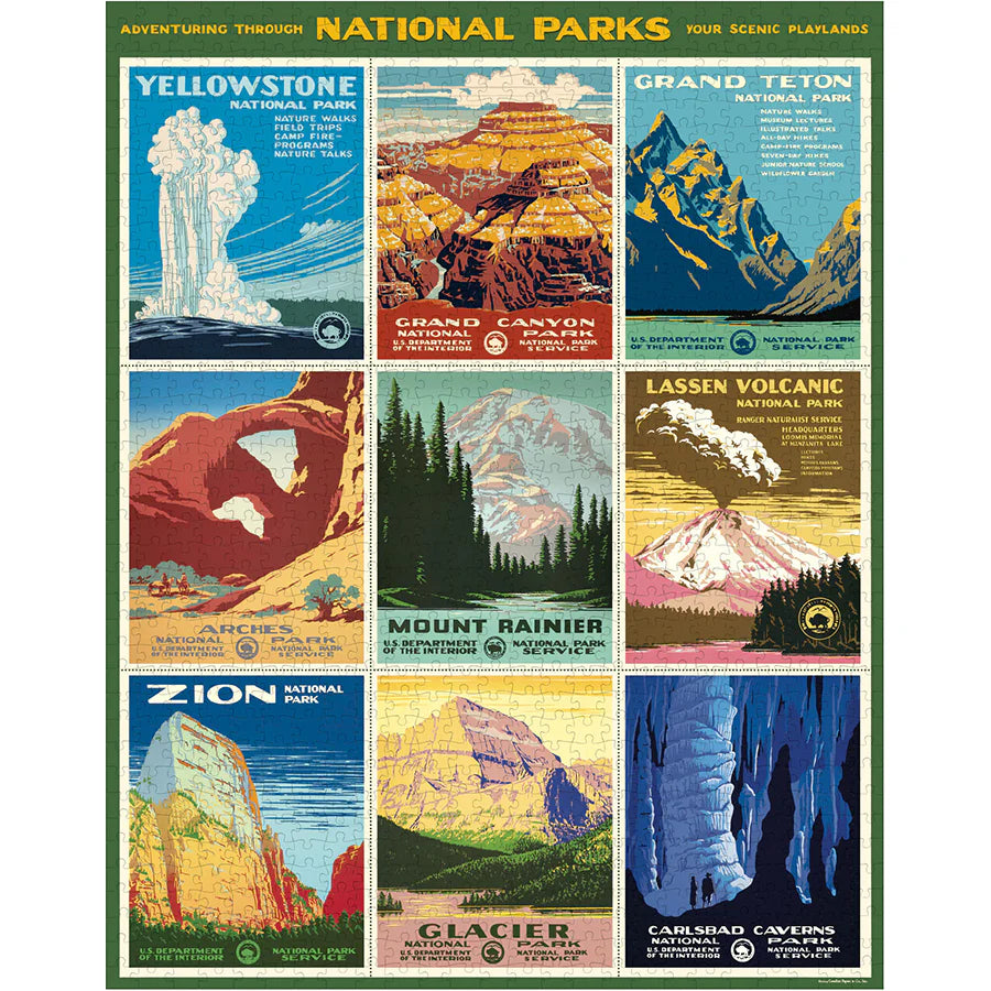 Cavallini & Co. - Puzzle National Parks Poster