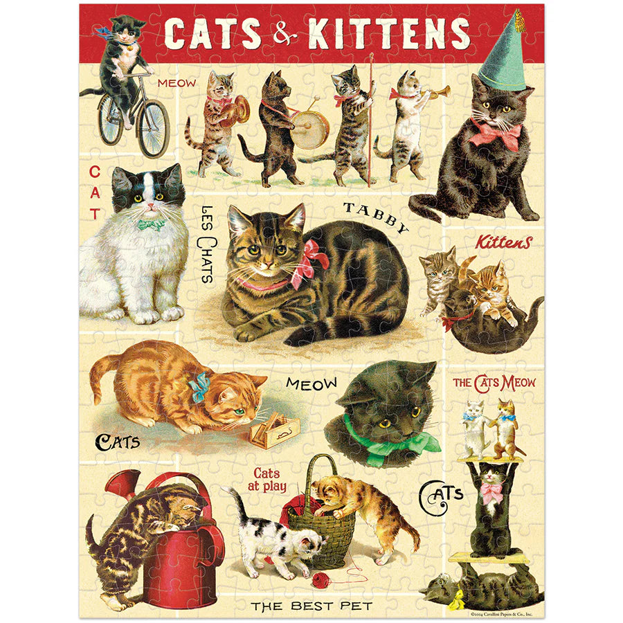 Cavallini & Co. - Puzzle Vintage Cats Mini