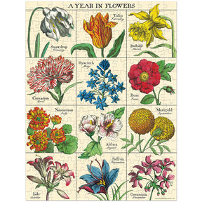 Cavallini Papers & Co - Puzzle A Year Of Flowers