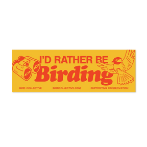 Bird Collective - Bumper Sticker I'd Rather Be Birding