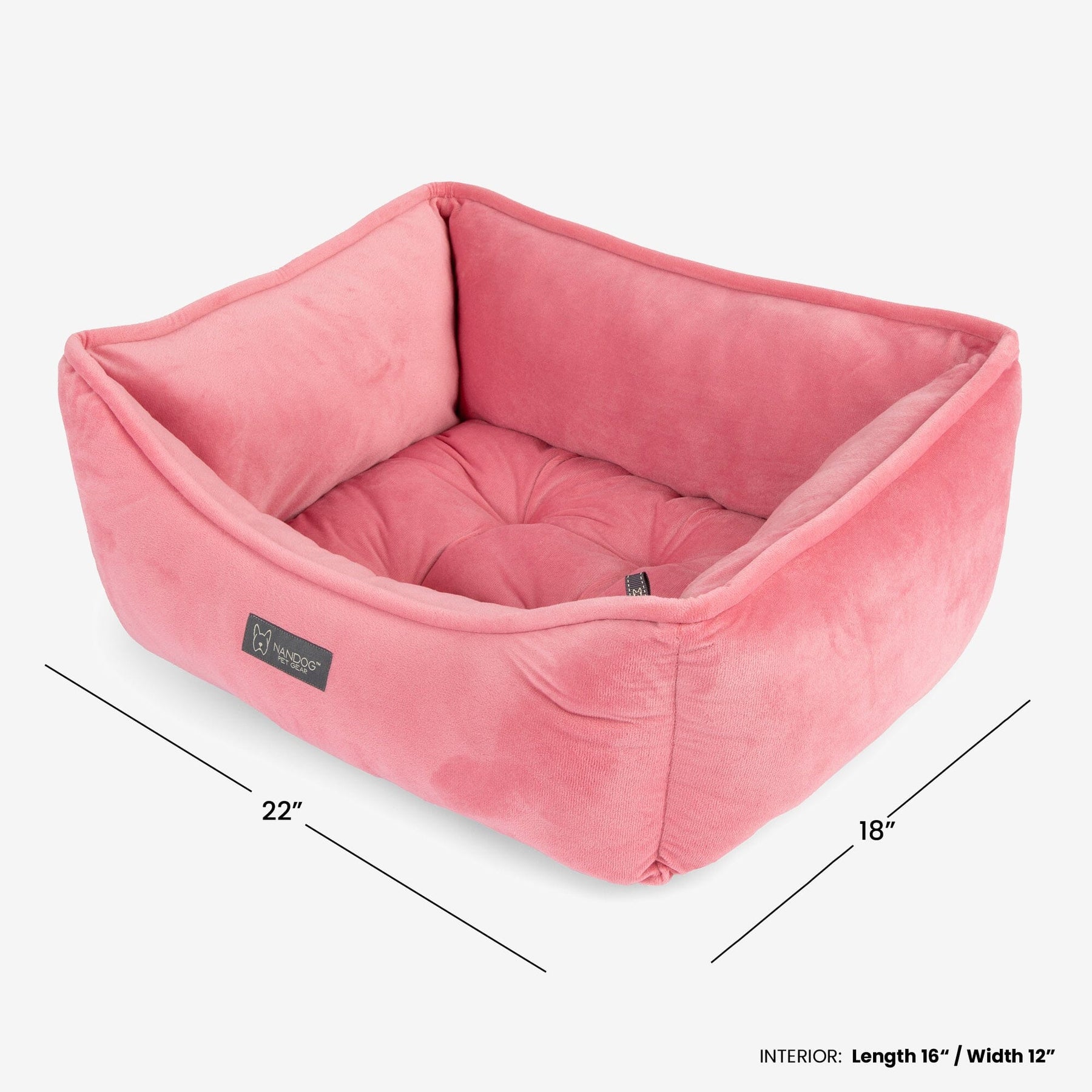 Nandog Pet Gear - Signature Bed In Electric Pink