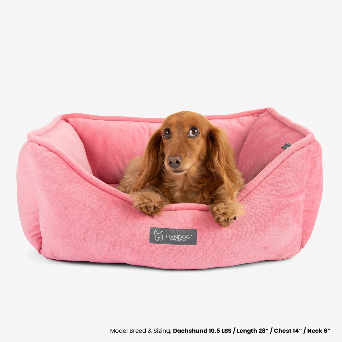 Nandog Pet Gear - Signature Bed In Electric Pink