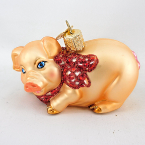 Old World Christmas - Country Pig Ornament