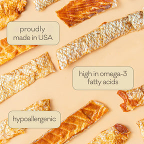 Polkadog - Salmon Skins Smoked Jerky Dog & Cat Treats
