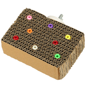 Cardboard Treat Block Bird Toy