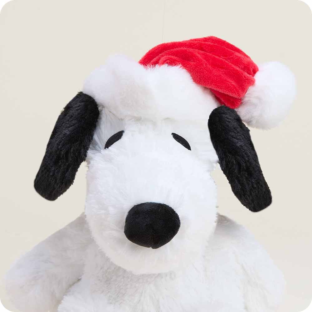 Warmies Snoopy with Santa Hat