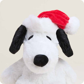Warmies Snoopy with Santa Hat
