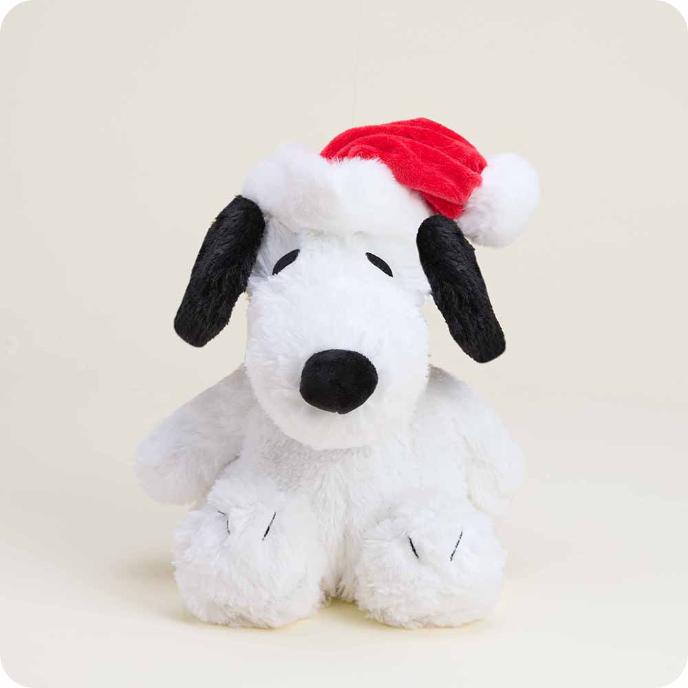 Warmies Snoopy with Santa Hat