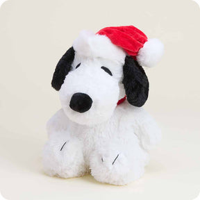 Warmies Snoopy with Santa Hat