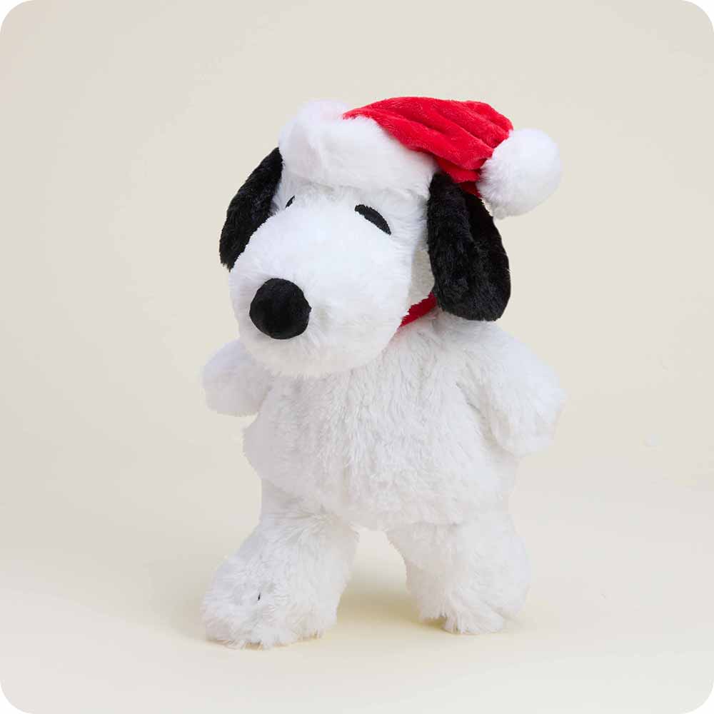Warmies Snoopy with Santa Hat
