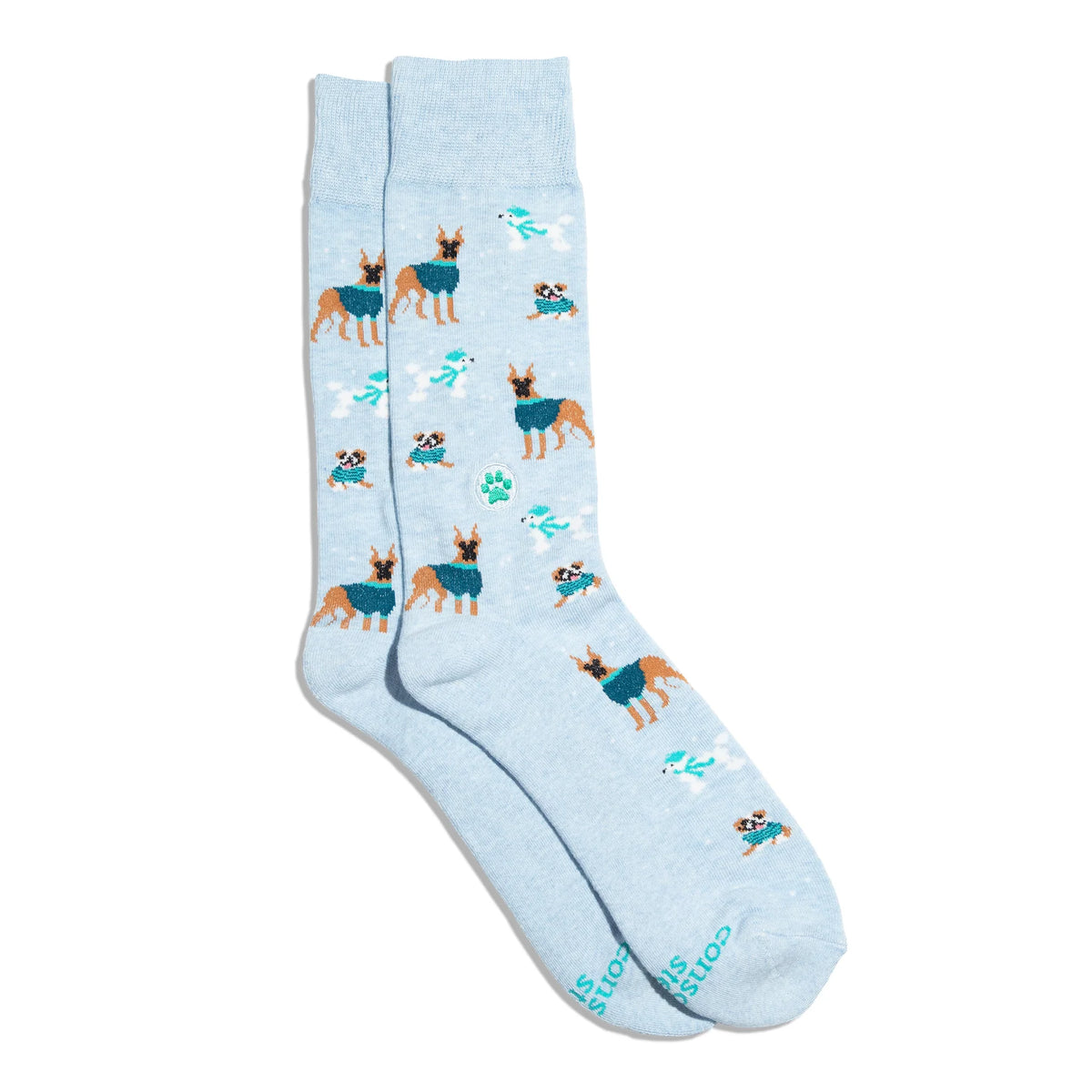 Conscious Step - Socks that Save Dogs (Blue Dogs)