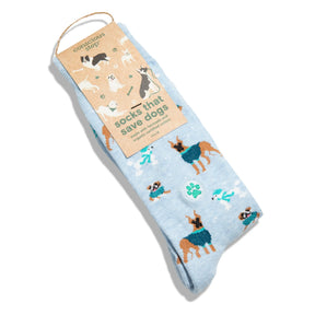 Conscious Step - Socks that Save Dogs (Blue Dogs)