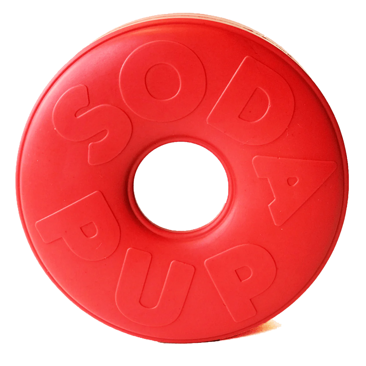 SP Retro Soda Can Durable Rubber Chew Toy and Treat Dispenser - Large - Red