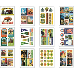 Cavallini Papers & Co - Tin Of Stickers-National Parks