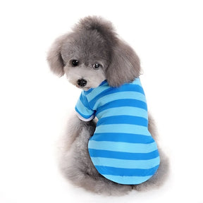 Dogo Pet - PP Stripe Polo Shirt Blue