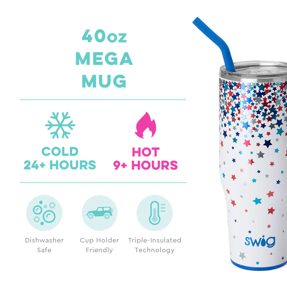 Swig - Mug Mega Star Spangled 40 oz.