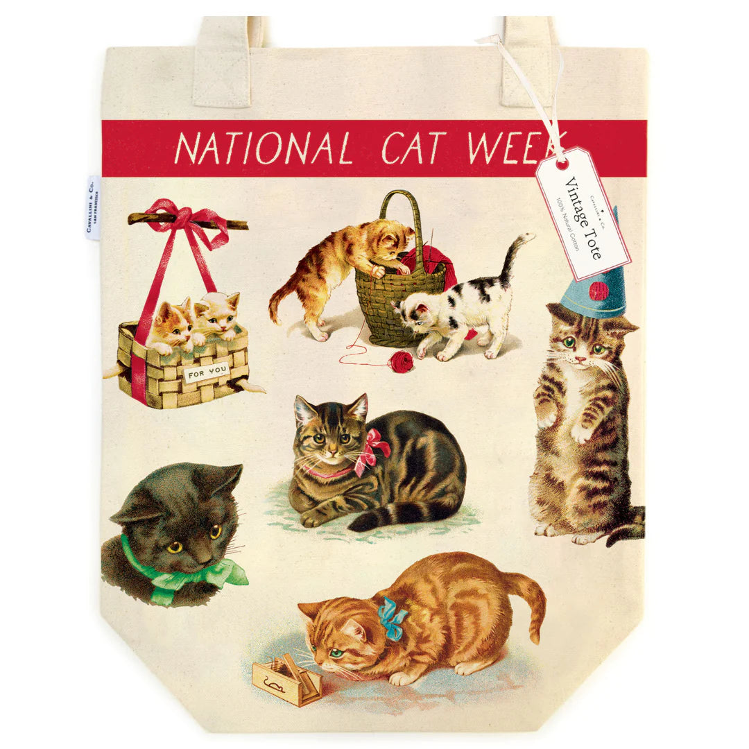 Cavallini & Co. - Tote Bag Vintage Cats