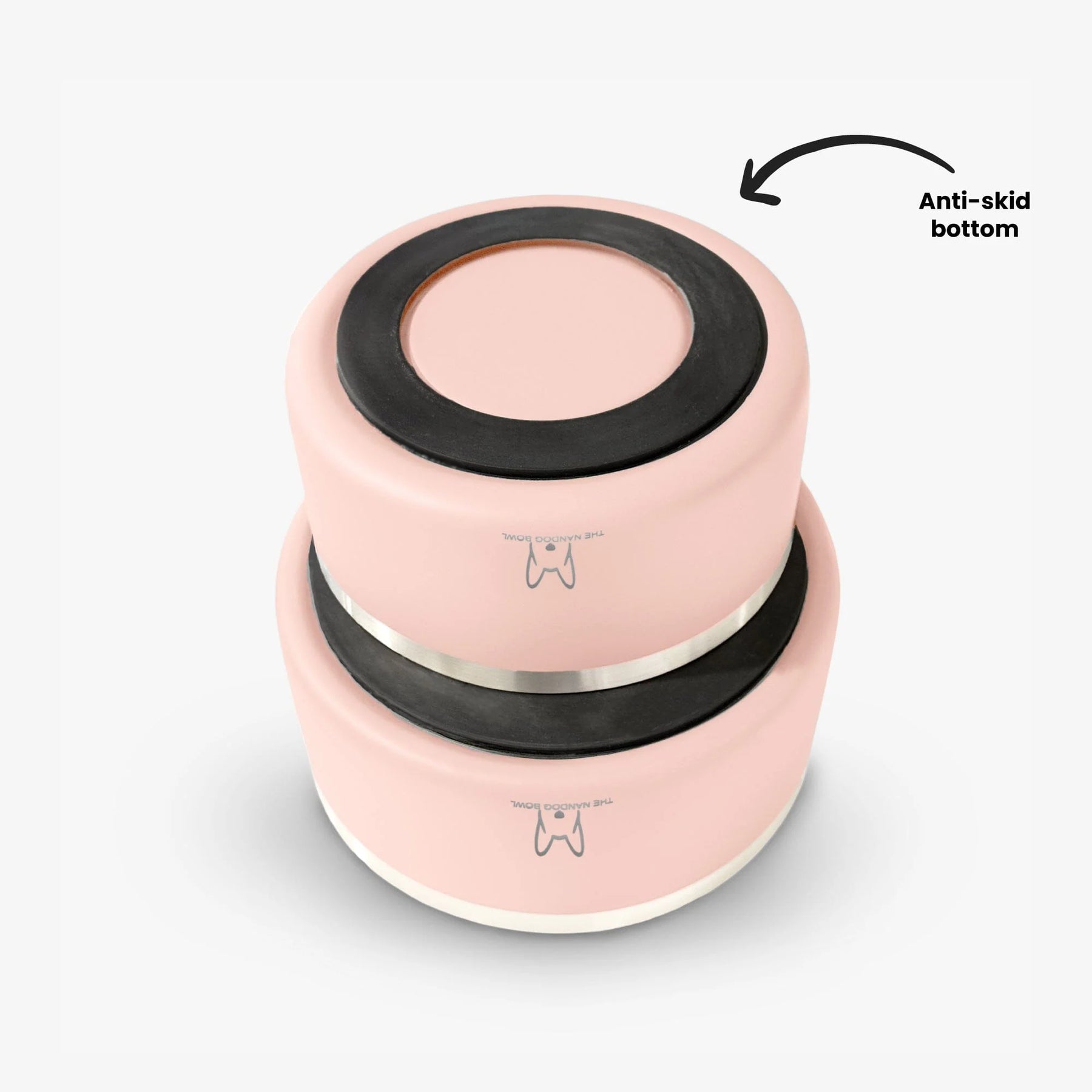 Nandog Pet Gear - The Dog Bowl Blush Pink
