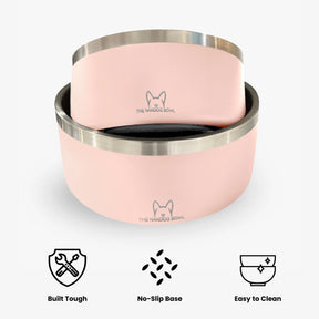 Nandog Pet Gear - The Dog Bowl Blush Pink