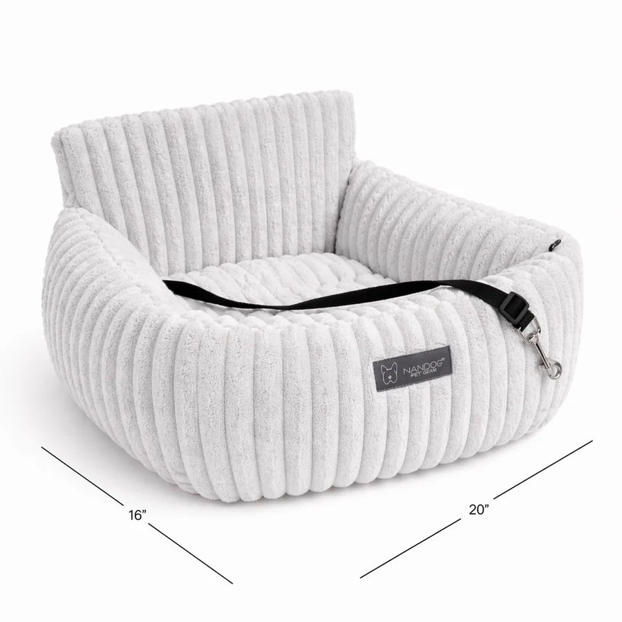 Nandog Pet Gear - The Car Seat Velvety Gray