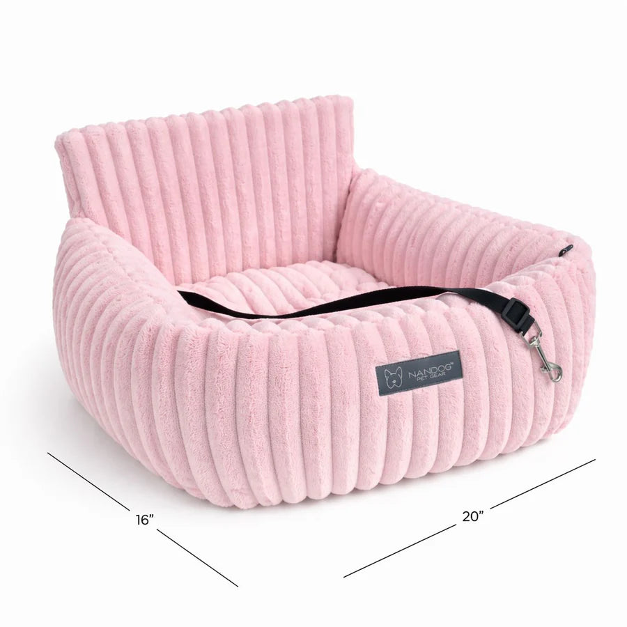 Nandog Pet Gear - The Car Seat Velvety Pink