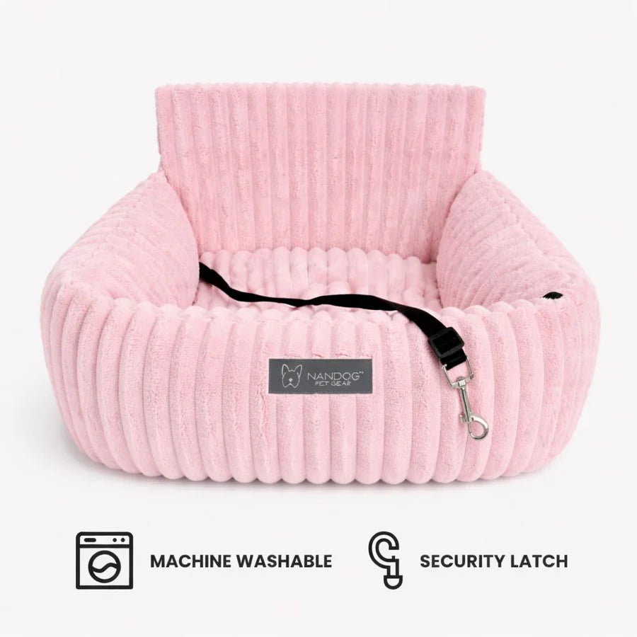 Nandog Pet Gear - The Car Seat Velvety Pink
