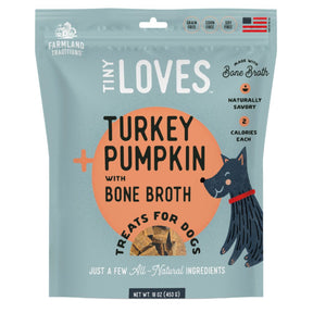 Tiny Loves Turkey+Pumpkin With Bone Broth Treats For Dogs