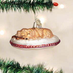 Old World Christmas - Dog Tired Ornament