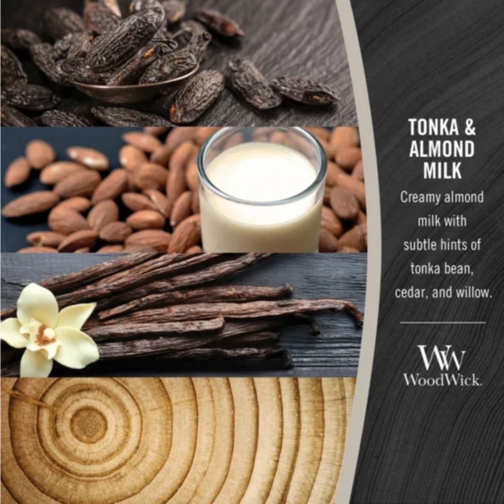 WoodWick - Tonka & Almond Milk
